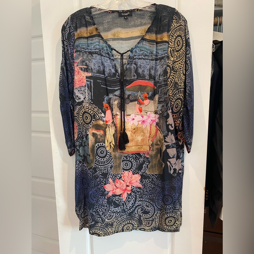 Silk tunic dress Boho